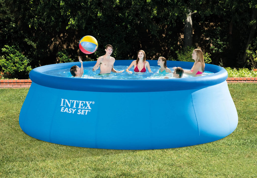 15ft x 48in Inflatable Above Ground Pool with Pump and Solar Cover X73394