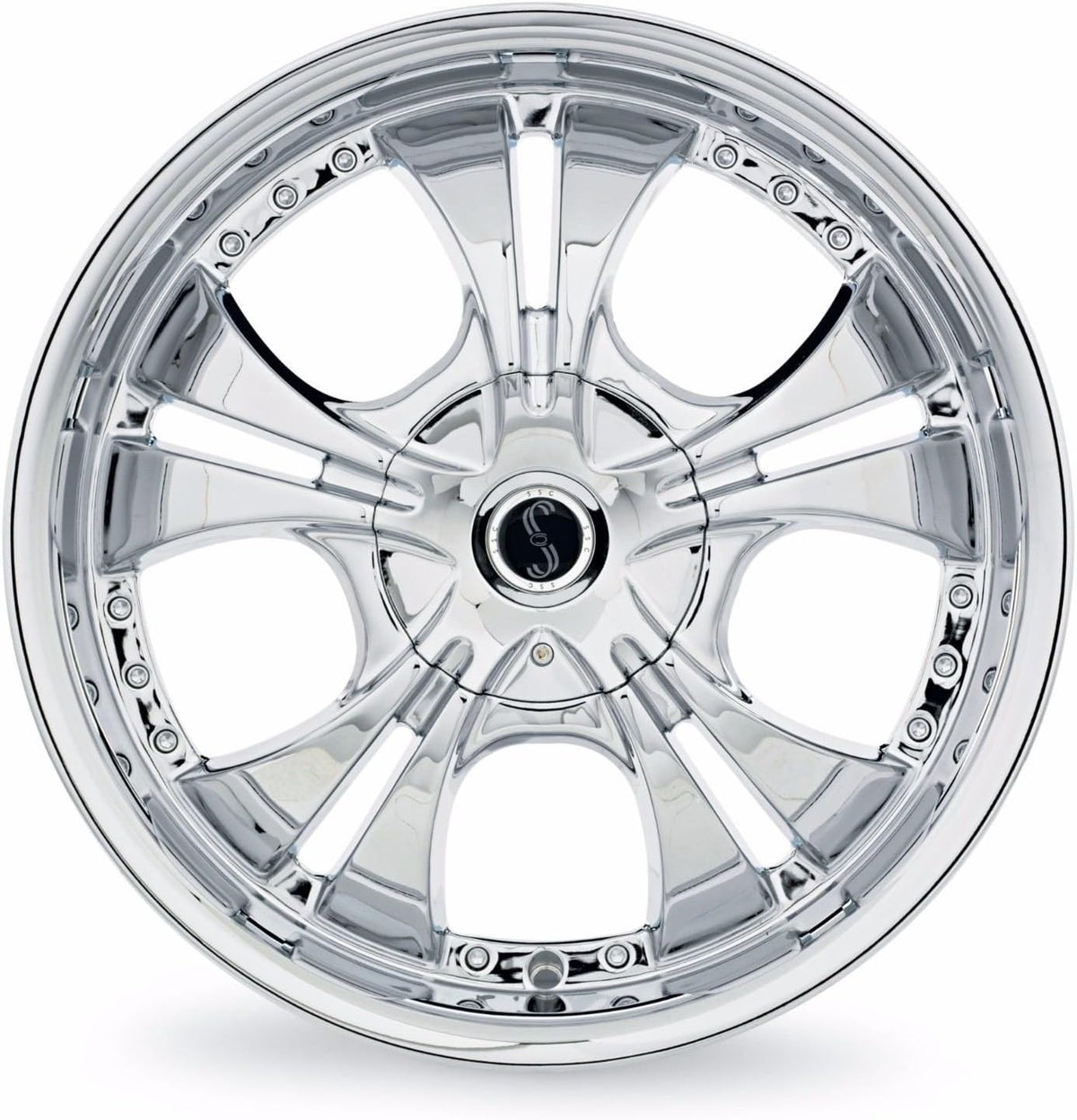 Chrome Wheel Center Cap Pack of 2 C193