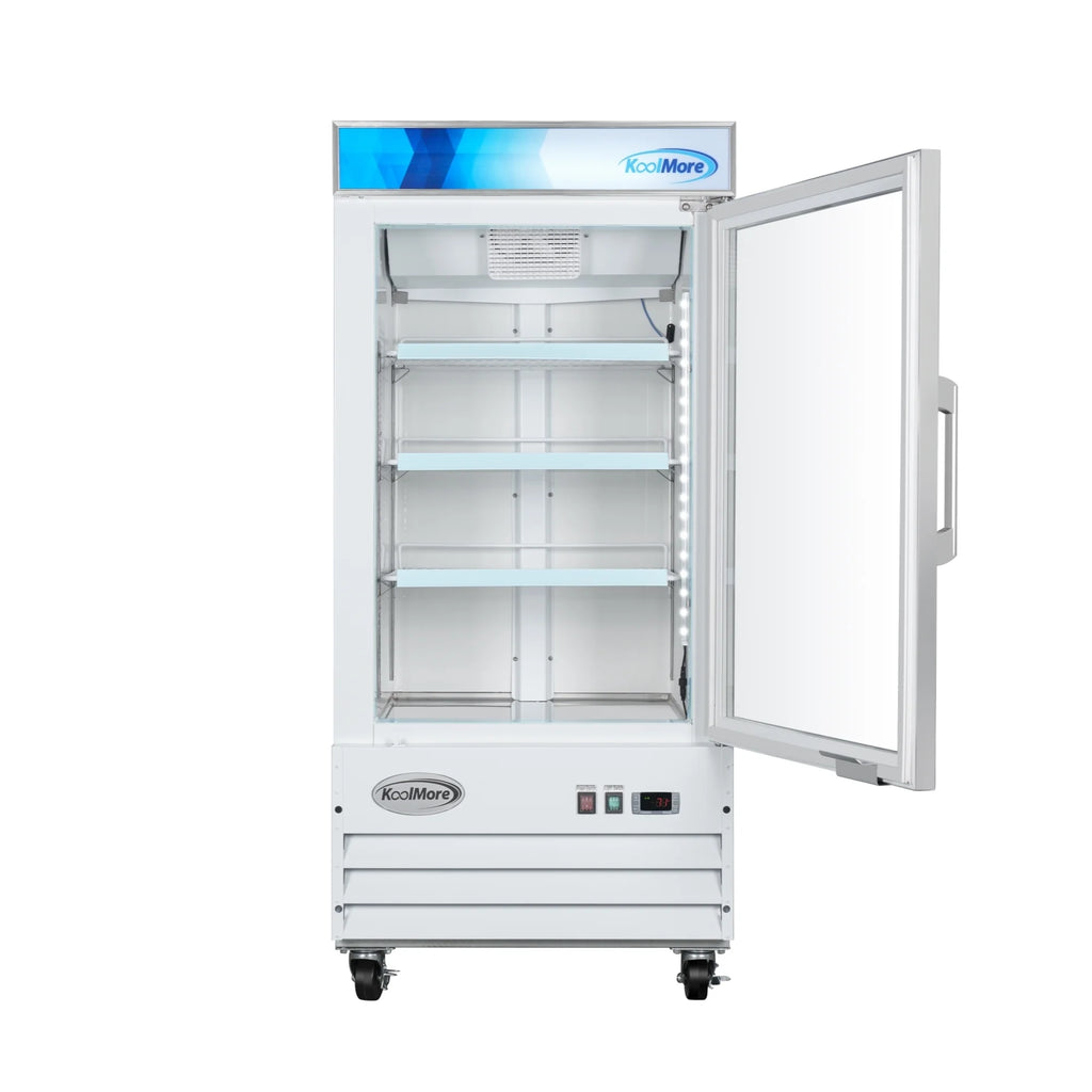 26 in. 1-Door Commercial Display Merchandiser Freezer 9 cu. ft. White W5415