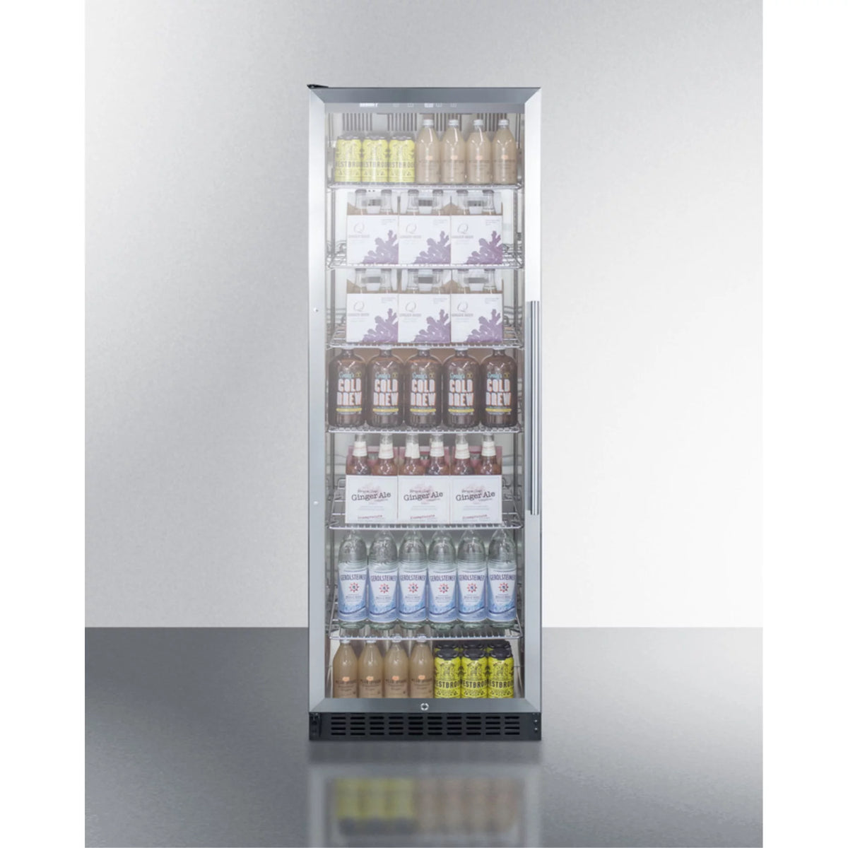 Black 24 in. Wide Beverage Center Refrigerator N16302