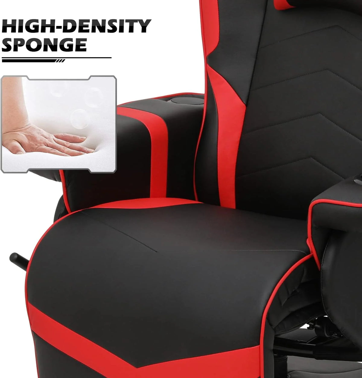 Red PU Leather Gaming Recliner Chair with Speakers G209