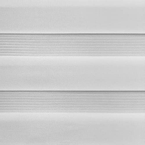 White 27" x 72" Cordless Zebra Shades T29968