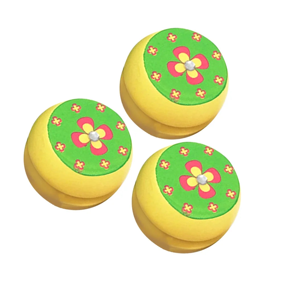3 Pcs Wooden Bamboo Yoyo Toys U18663