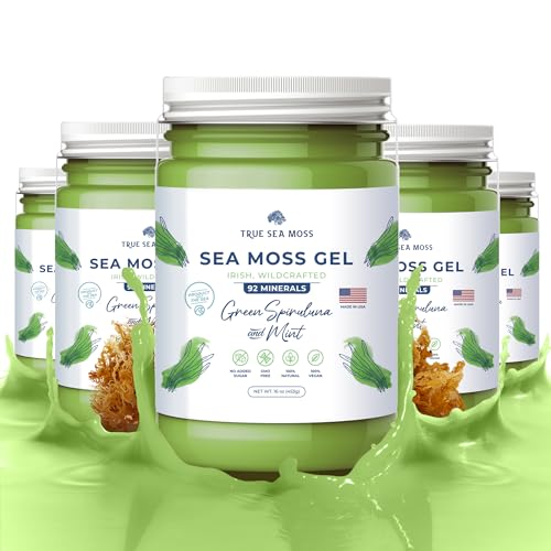 Wildcrafted Irish Sea Moss Gel Green Spirulina I228