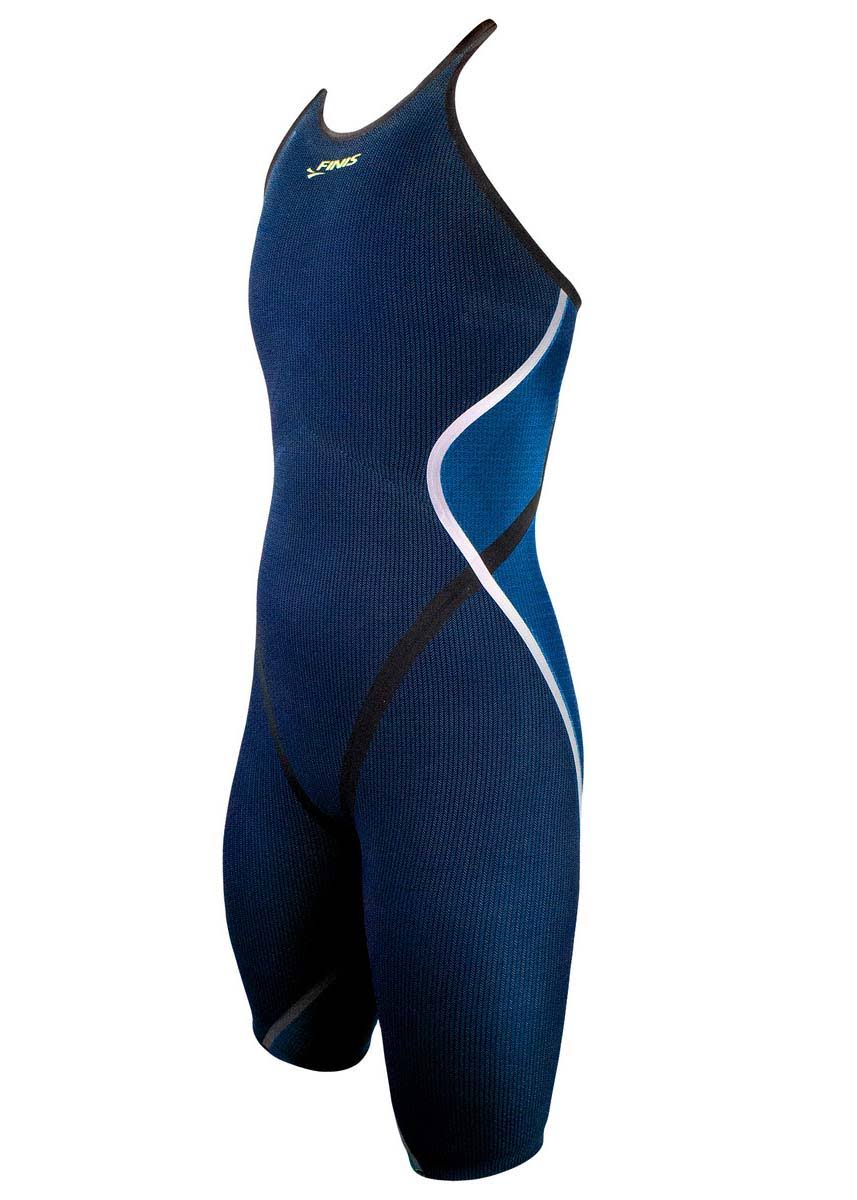 Blue 30 Open Back Kneeskin Technical Swimsuit E85419