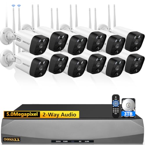 Outdoor Wireless Security Camera System 5.5MP Wi-Fi Video Surveillance DVR System A303