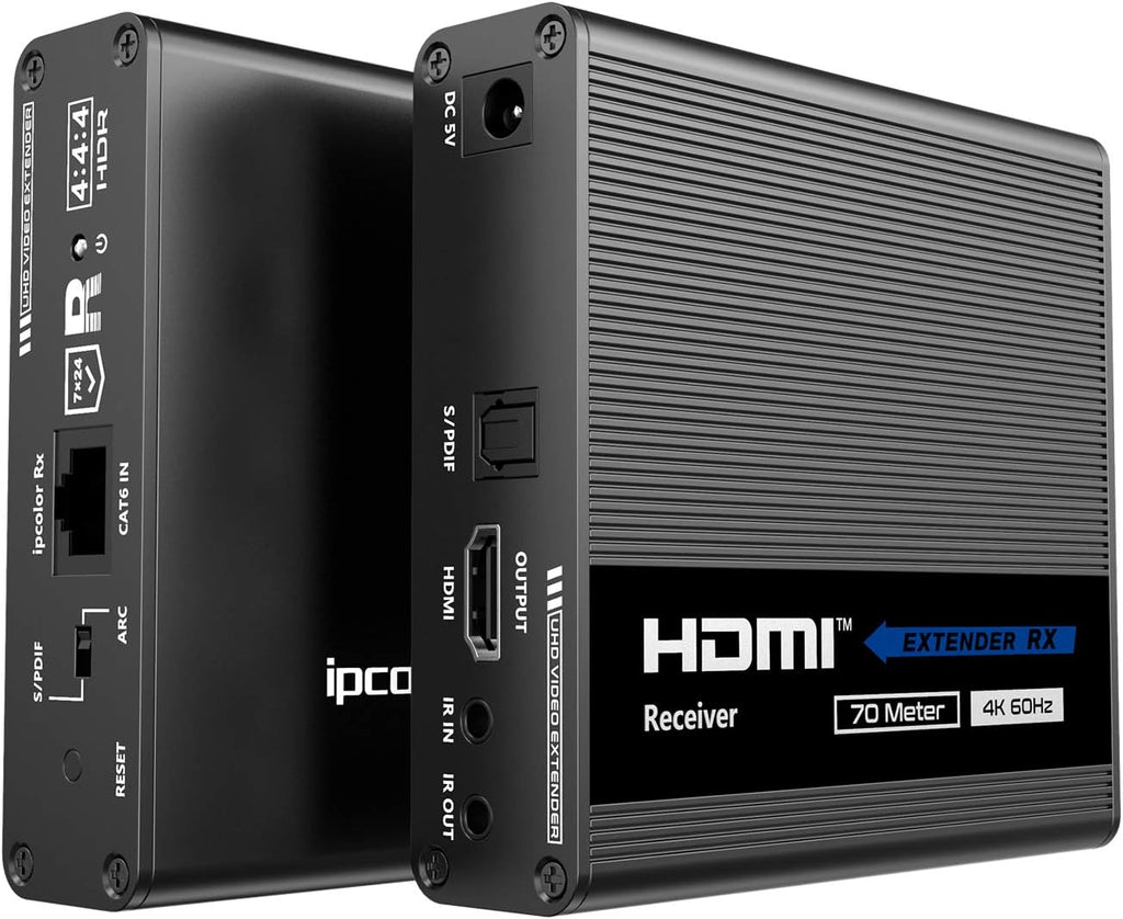 4K@60Hz HDMI Extender Single Cat6/6A/7 230Ft Transmitter and Receiver C989559