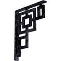 Wrought Iron Bracket Antiqued Pewter S9328
