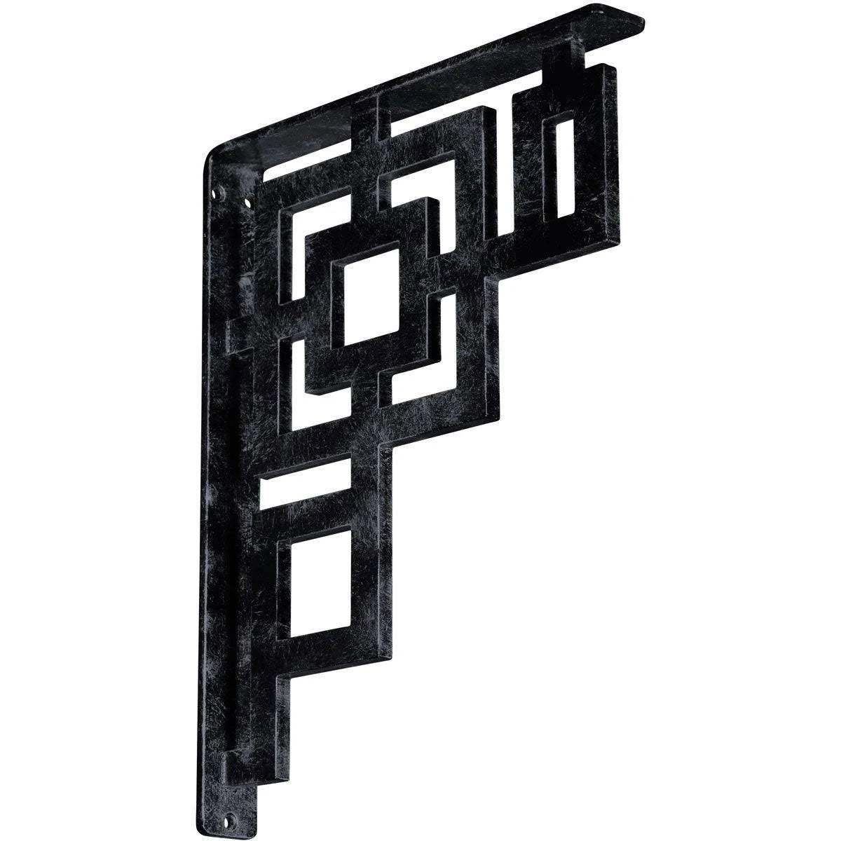 Wrought Iron Bracket Antiqued Pewter S9328
