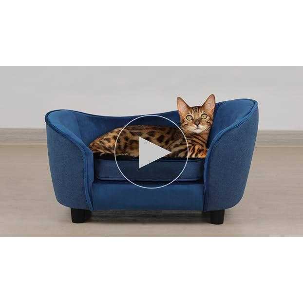 Velvet Washable Pet Bed Sofa W7315