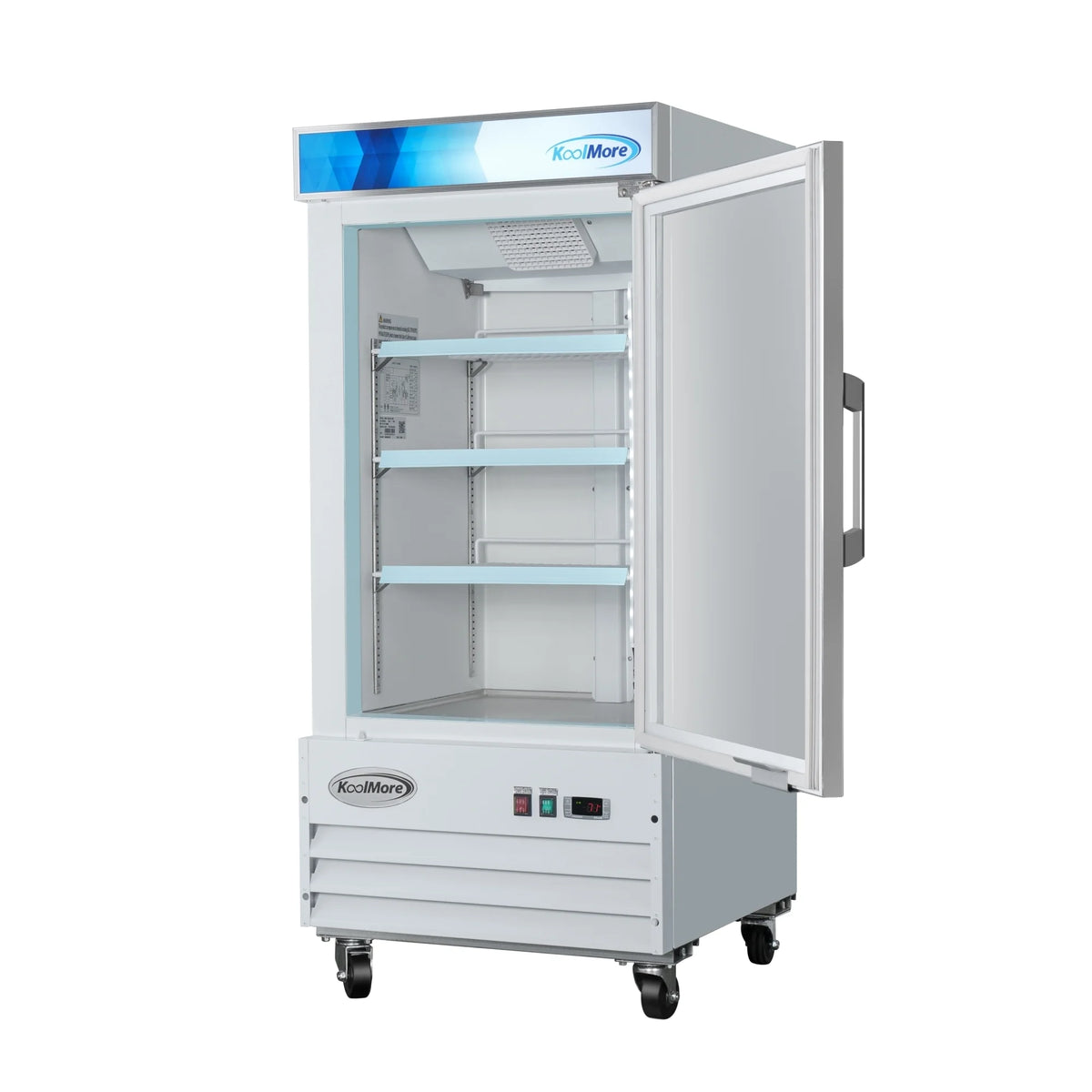 26 in. 1-Door Commercial Display Merchandiser Freezer 9 cu. ft. White W5415