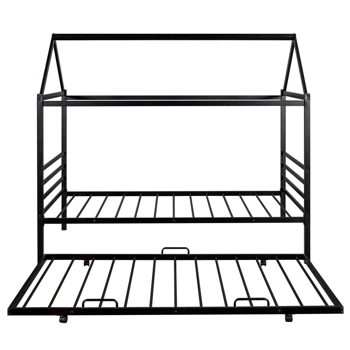 Twin Metal Platform Bed with Trundle C534003
