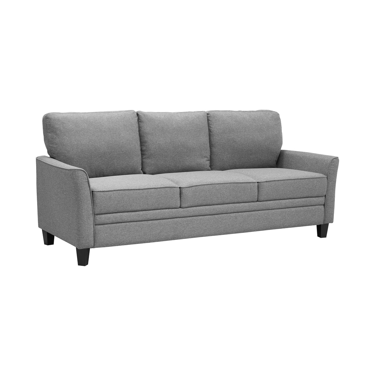 Black 3 Seat Sofa Q77847