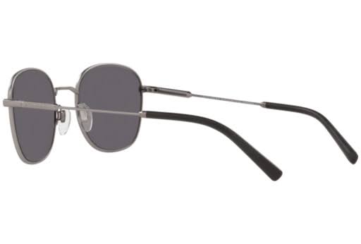 Gunmetal Oval Sunglasses Y786
