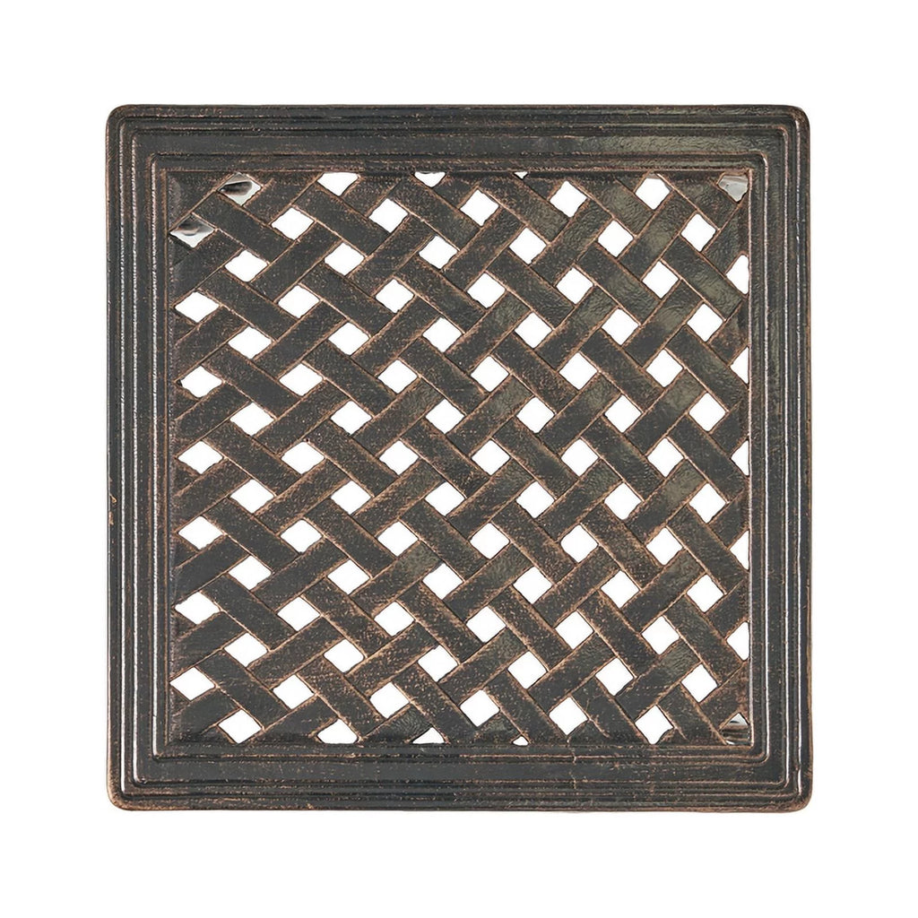 Shiny Copper Aluminum Side Tables Set of 2 I805