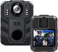 1296P HD Waterproof Body Camera with 2 Inch Display, IR Night Vision, 64GB Memory Y166