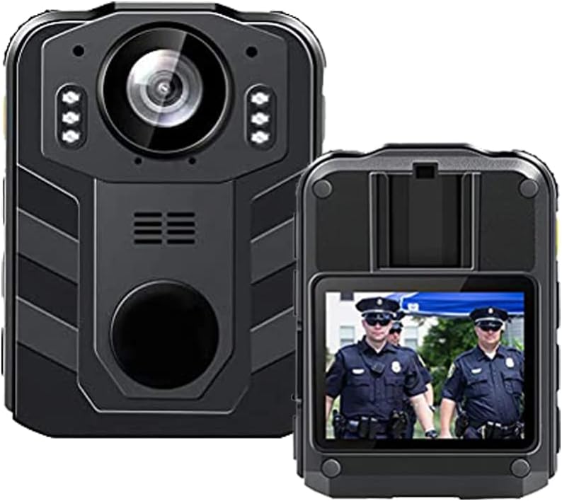 1296P HD Waterproof Body Camera with 2 Inch Display, IR Night Vision, 64GB Memory Y166