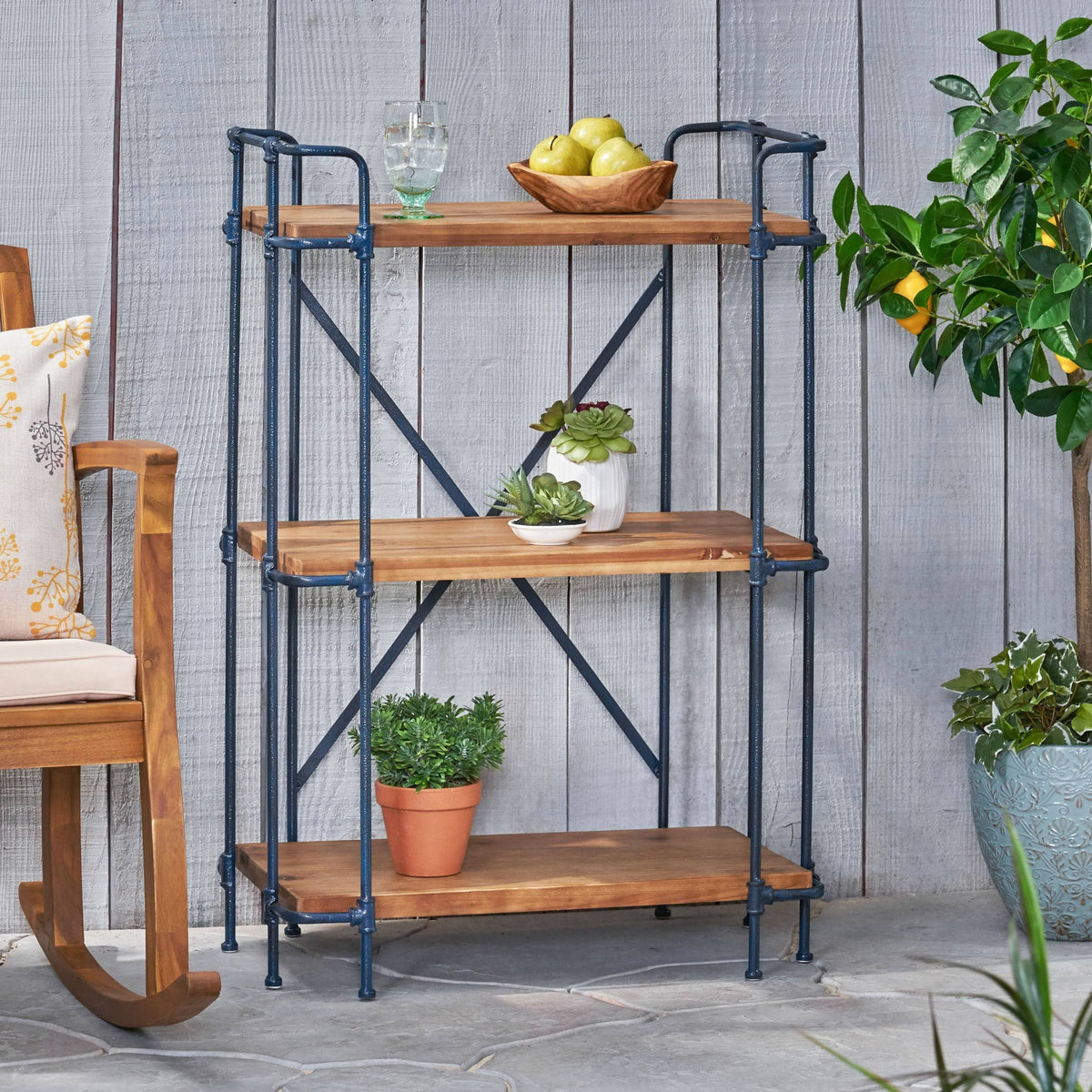 3 Shelf Firwood Bookcase S9214