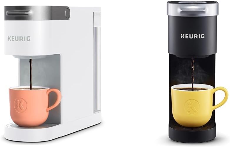 White Single Serve K-Cup Pod Coffee Maker & Black Single Serve Coffee Maker V9812