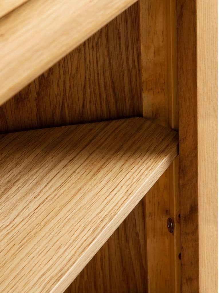 Solid Oak Wood Corner Cabinet H7650