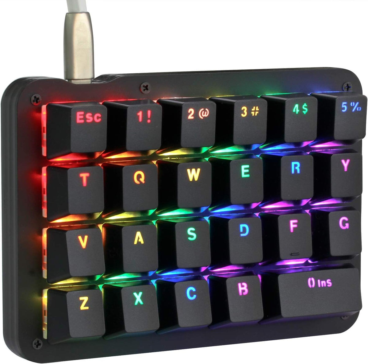 One Handed Macro Mechanical Keyboard 23 Keys Red Switches R2610