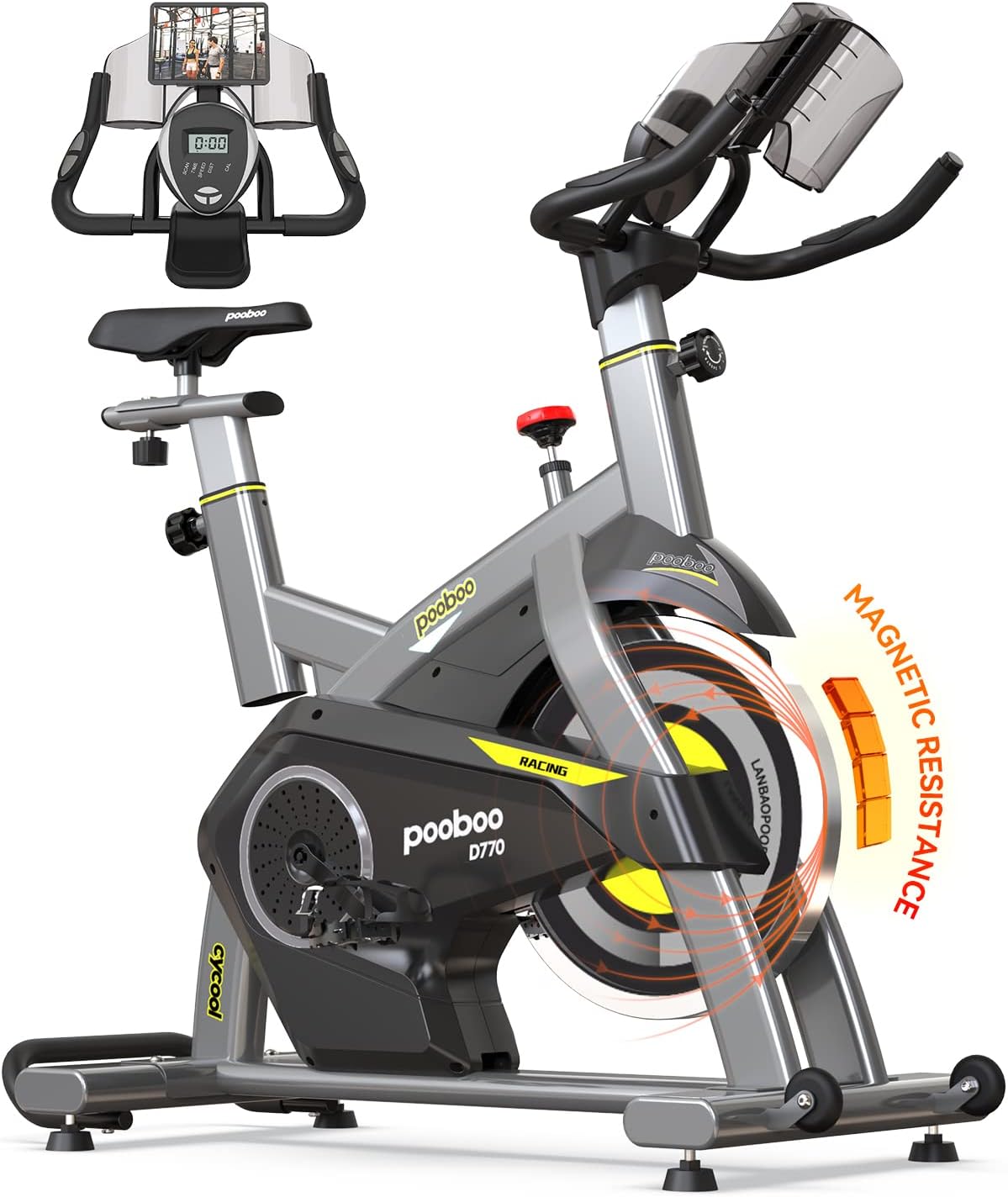 Indoor Cycling Bike Magnetic Resistance Stationary Bike F357788