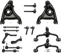 Front Control Arms with Ball Joints Sway Bars Tie Rods Suspension Kit 14pc Set R60202