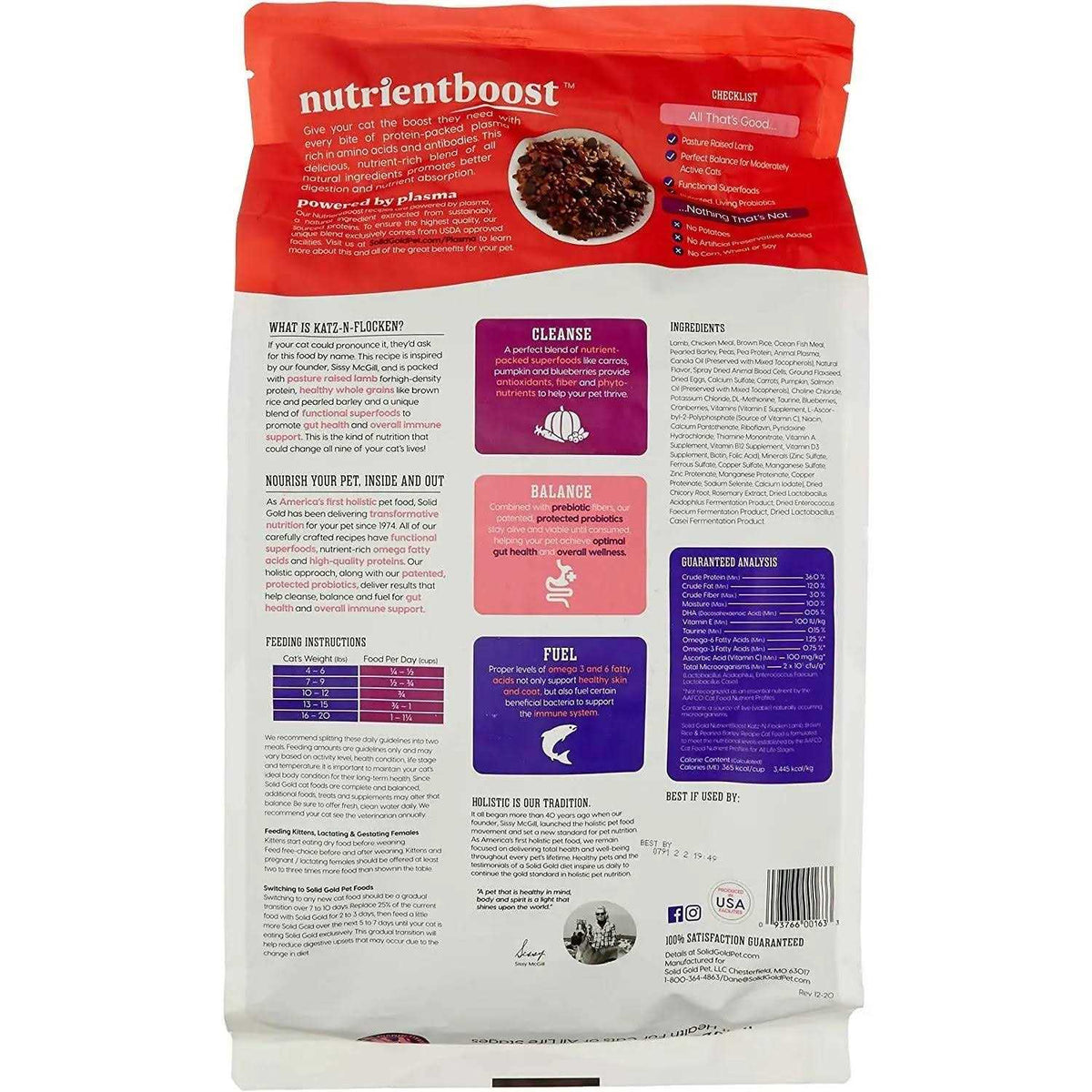 Dry Cat Food with Lamb B1628