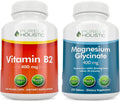 Vitamin B2 Riboflavin 400mg + Magnesium Glycinate 400mg 510 Vegan Capsules O801704