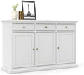 White 3 Door 3 Drawer Sideboard Cabinet V247