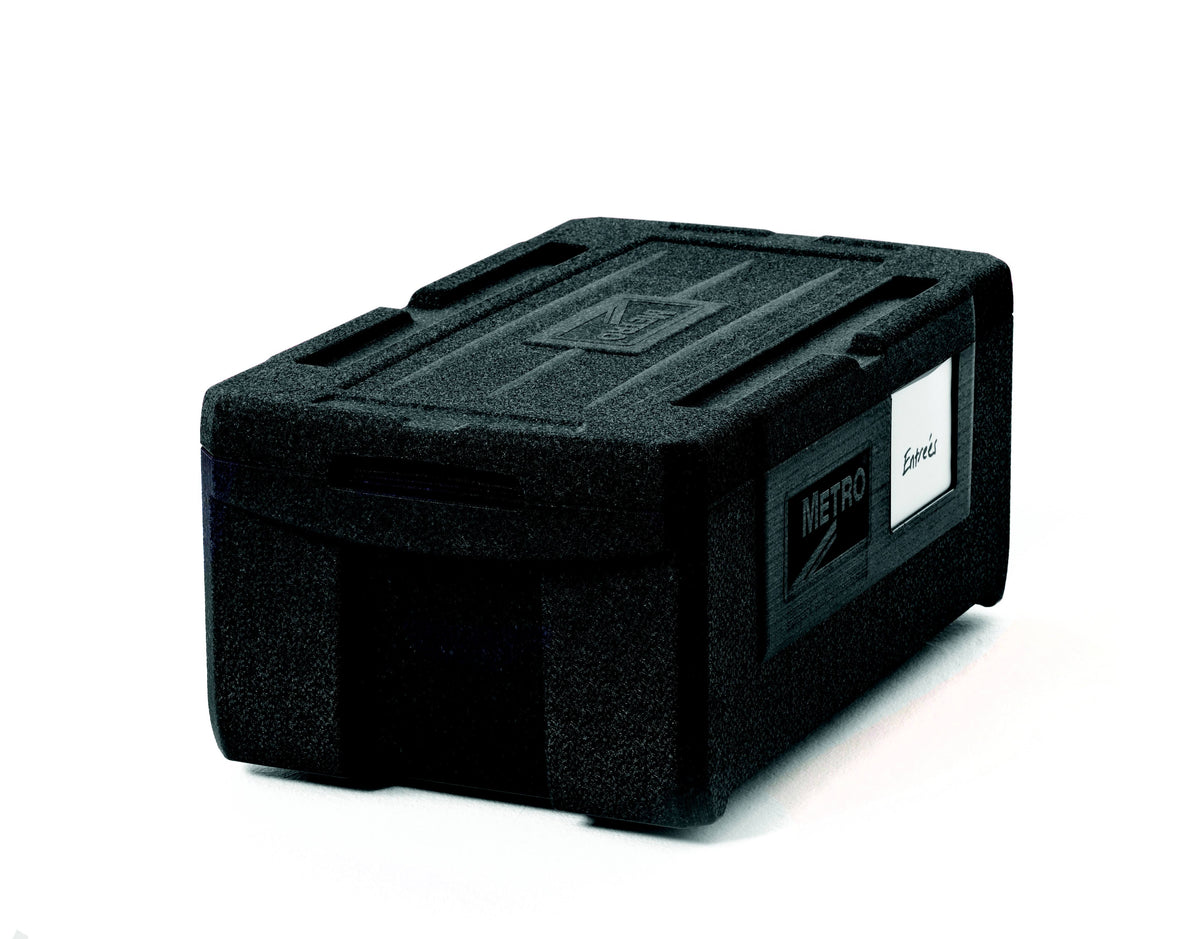 Black Insulated Top-Load Food Carrier D5933