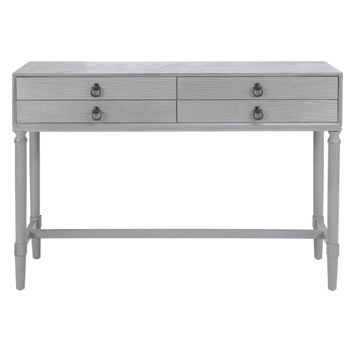 Distressed Grey 4 Drawer Console Table B859136