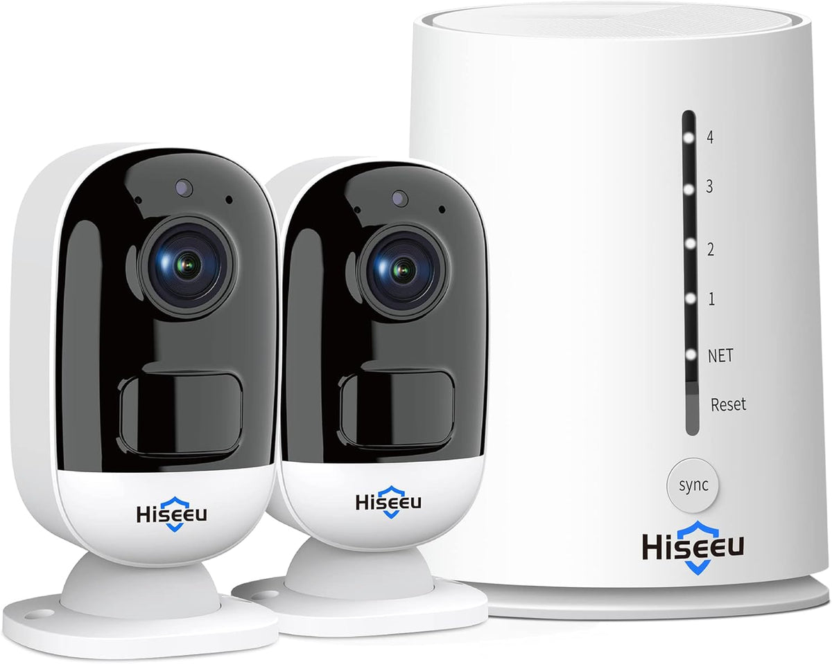 2K Wireless Security Camera System 2-Cam Kit with NVR B6199