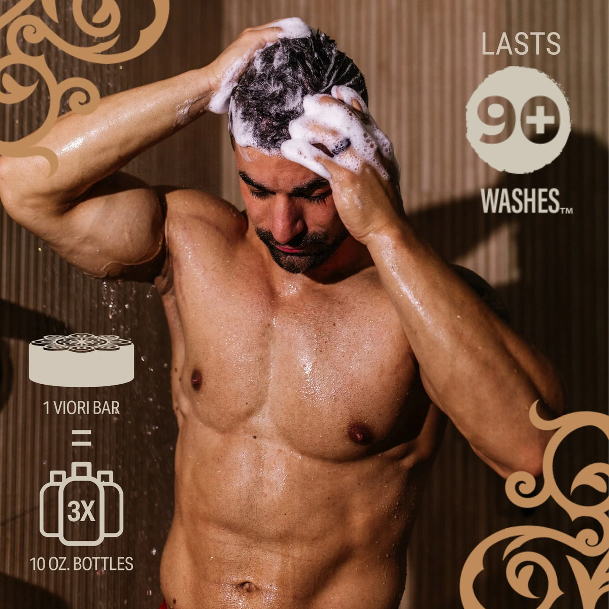 Charred Patchouli Shampoo Bar for Dry Hair & Scalp I9232