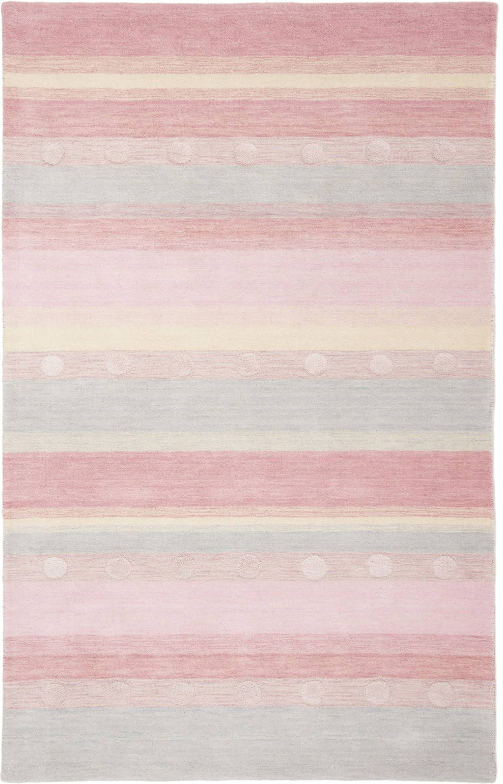 Light Blue / Pink Square Kids Rug G420