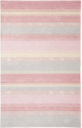 Light Blue / Pink Square Kids Rug G420