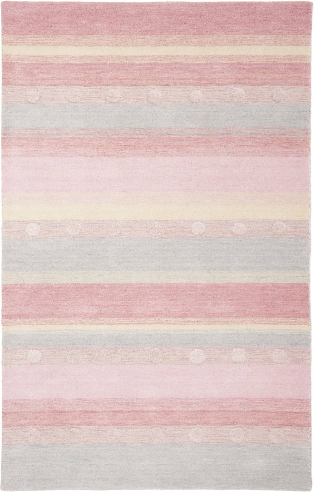 Light Blue / Pink Square Kids Rug G420