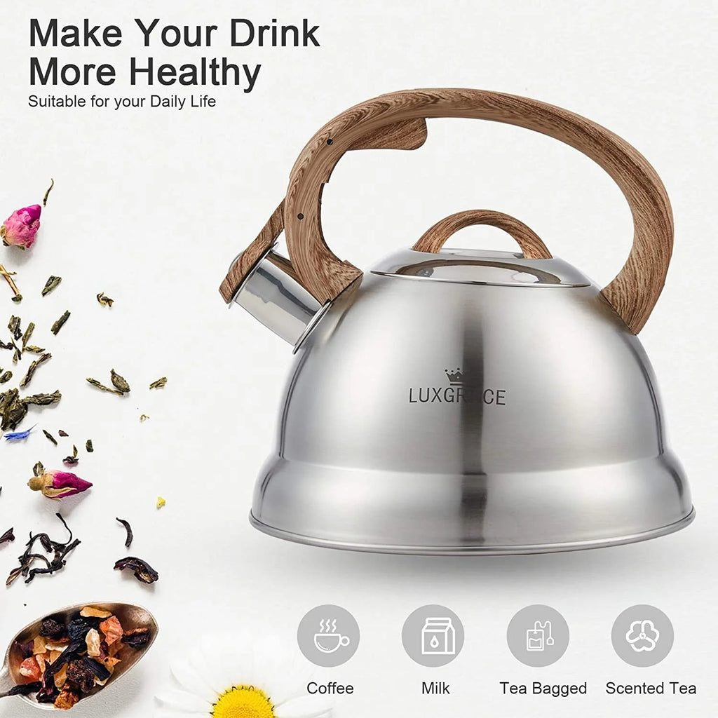 2.3 Qt Stainless Steel Whistling Tea Kettle F205