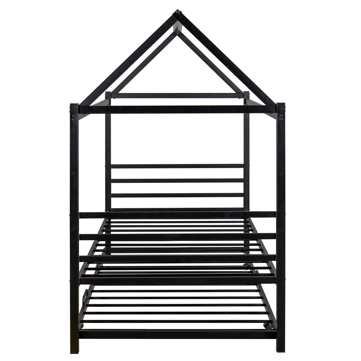 Twin Metal Platform Bed with Trundle C534003