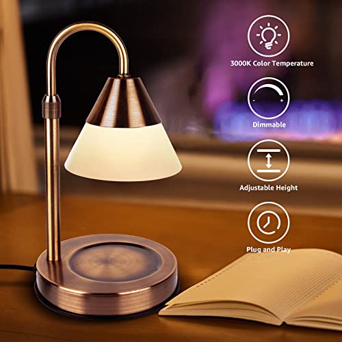 Rose Gold Electric Candle Warmer Lamp with Timer S6757