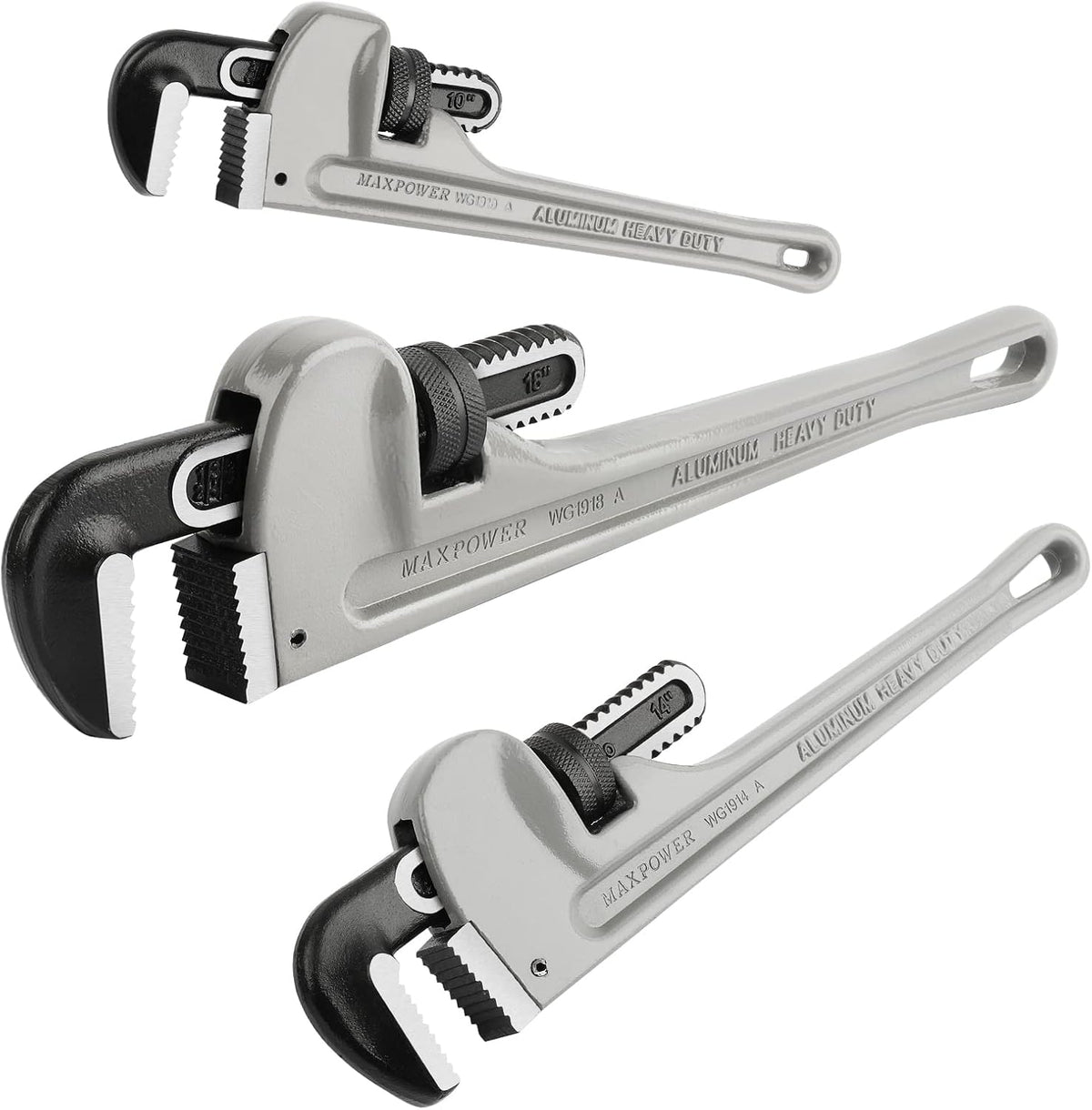 24 inch Aluminum Straight Pipe Wrench Pack of 2 V547