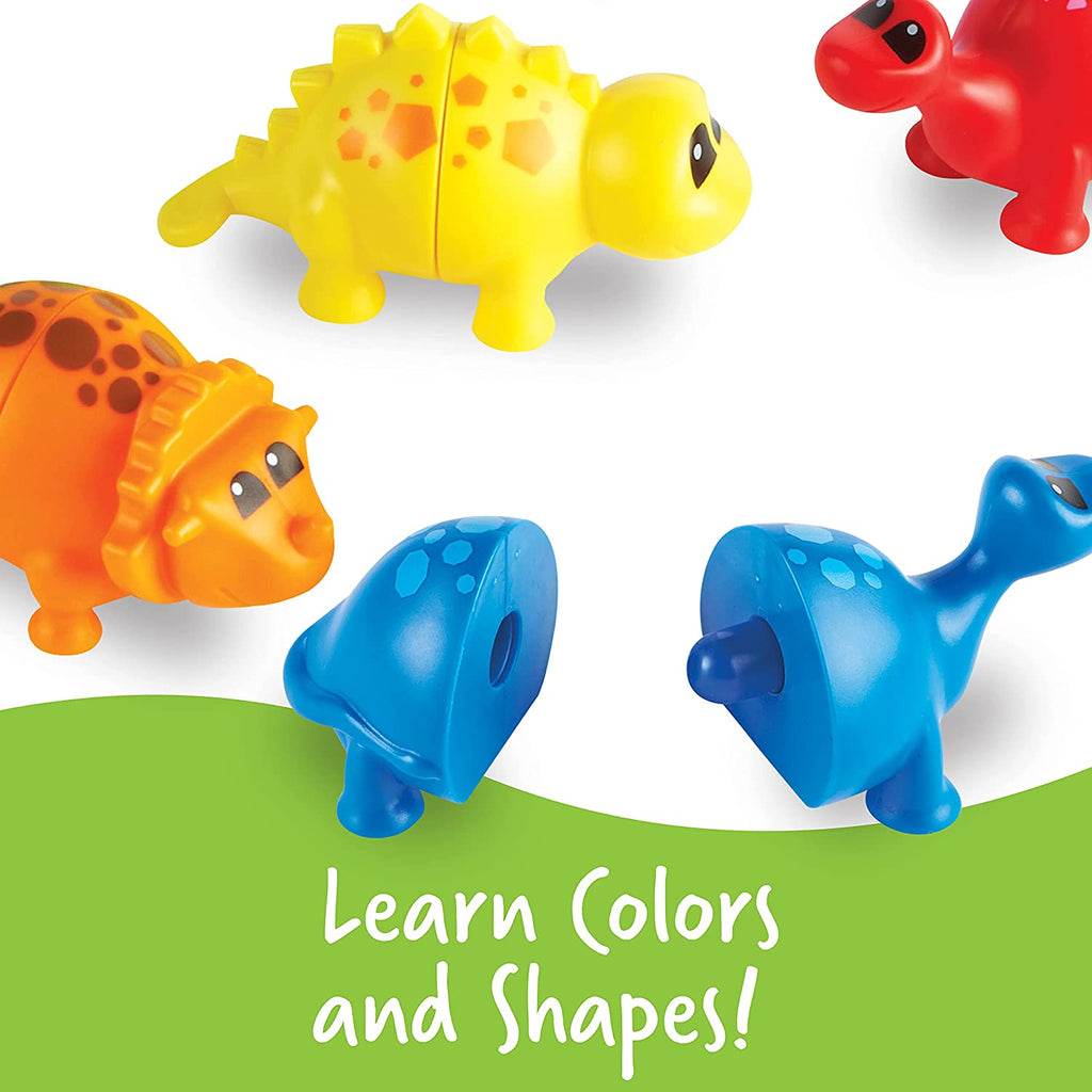 18 Pieces Snap-n-Learn Matching Dinos Toy D995274