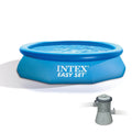 10ft x 30in Inflatable Above Ground Swimming Pool with Pump A508356