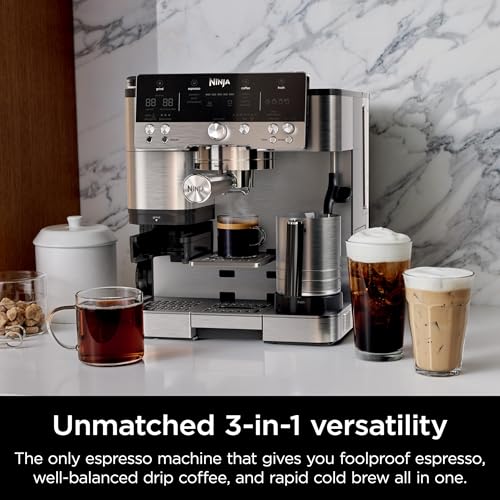 Espresso Machine and Drip Coffee Maker with Coffee Grinder and Milk Frother Z100307