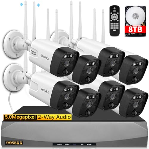 Outdoor Wireless Security Camera System 5.5MP Wi-Fi Video Surveillance DVR System A303