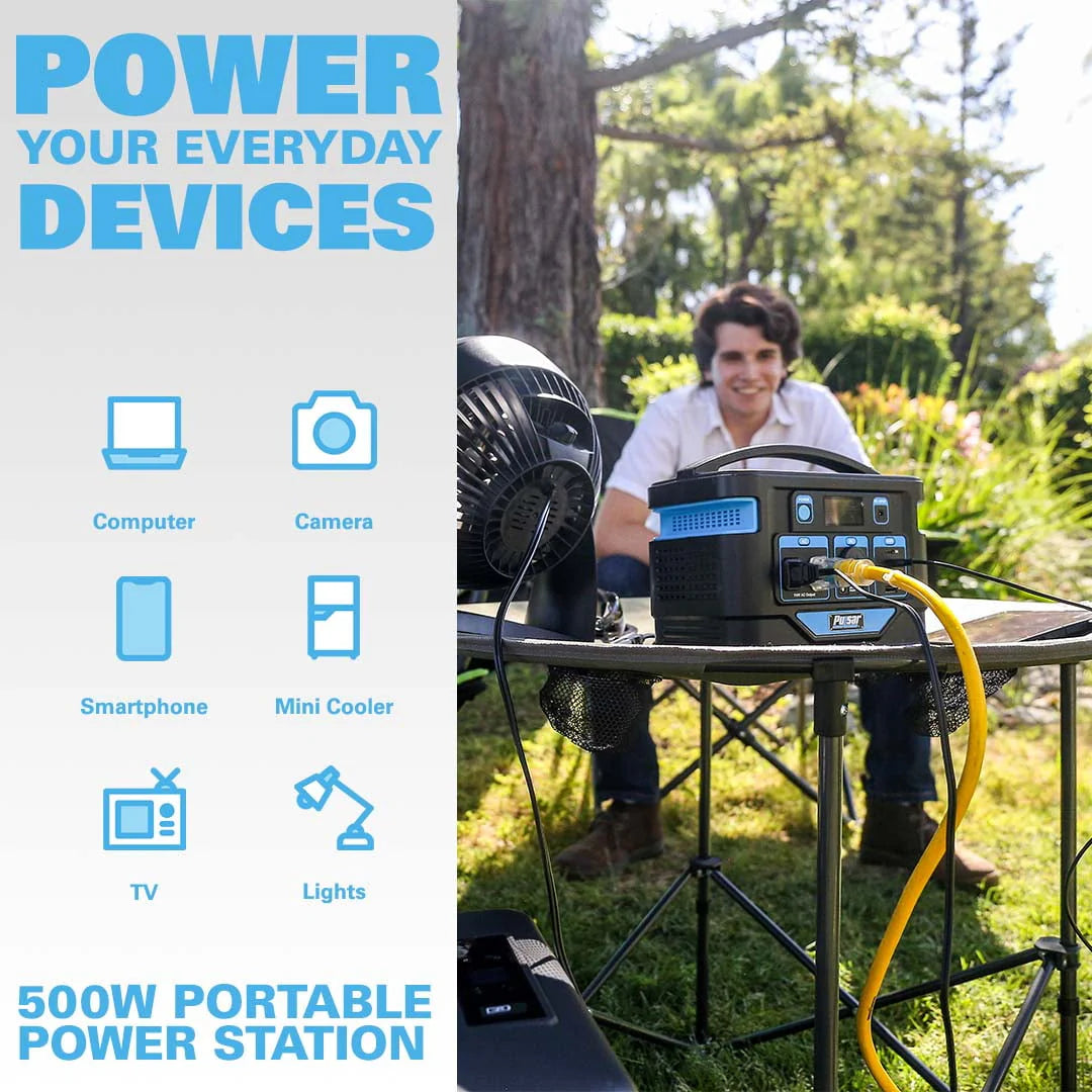 500 Watt Lithium-Ion Portable Power Station Q8841