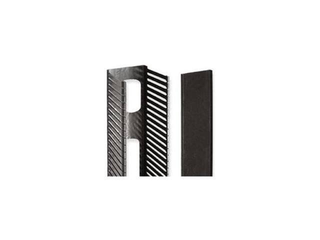 Black PVC Vertical Cable Management Panel O117