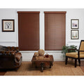Cordless Faux Wood Blind in Dark Oak A301