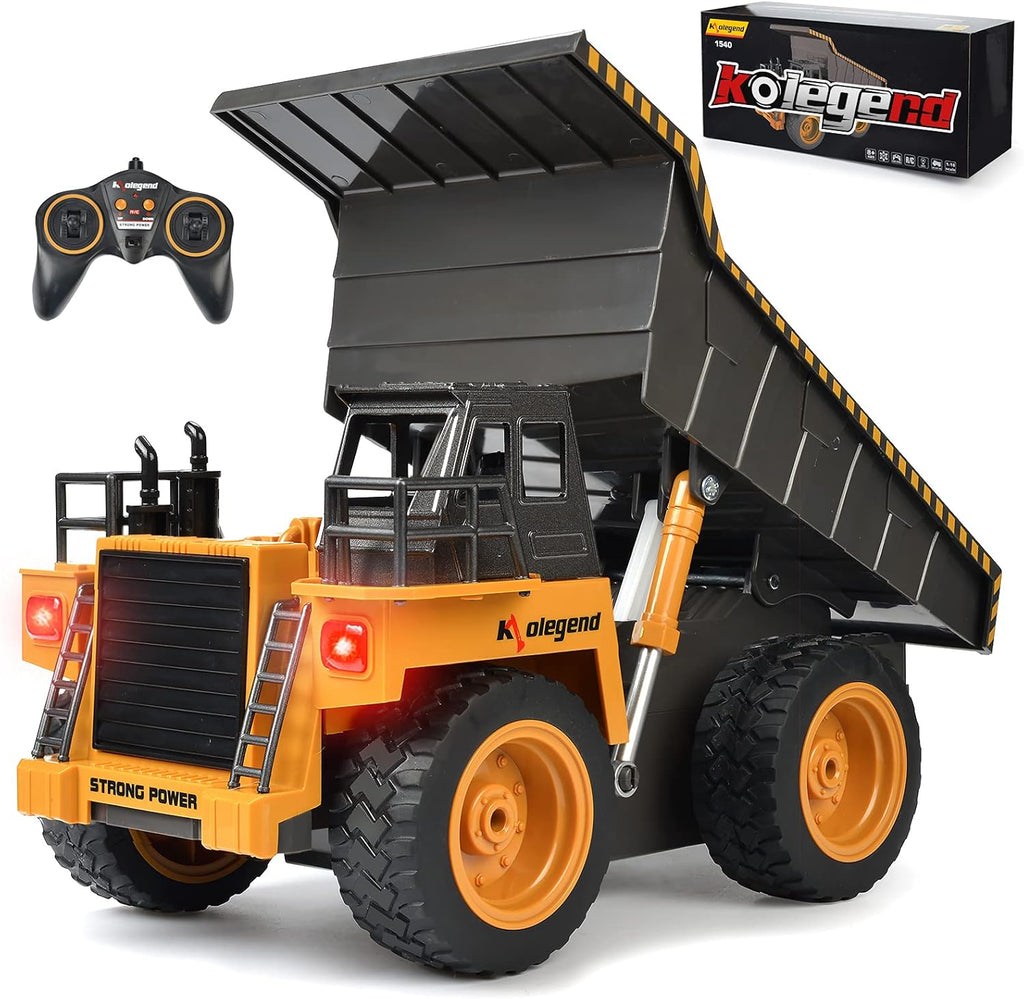 22 Channel RC Excavator Toy 1/14 Scale Rechargeable with Metal Shovel F51939