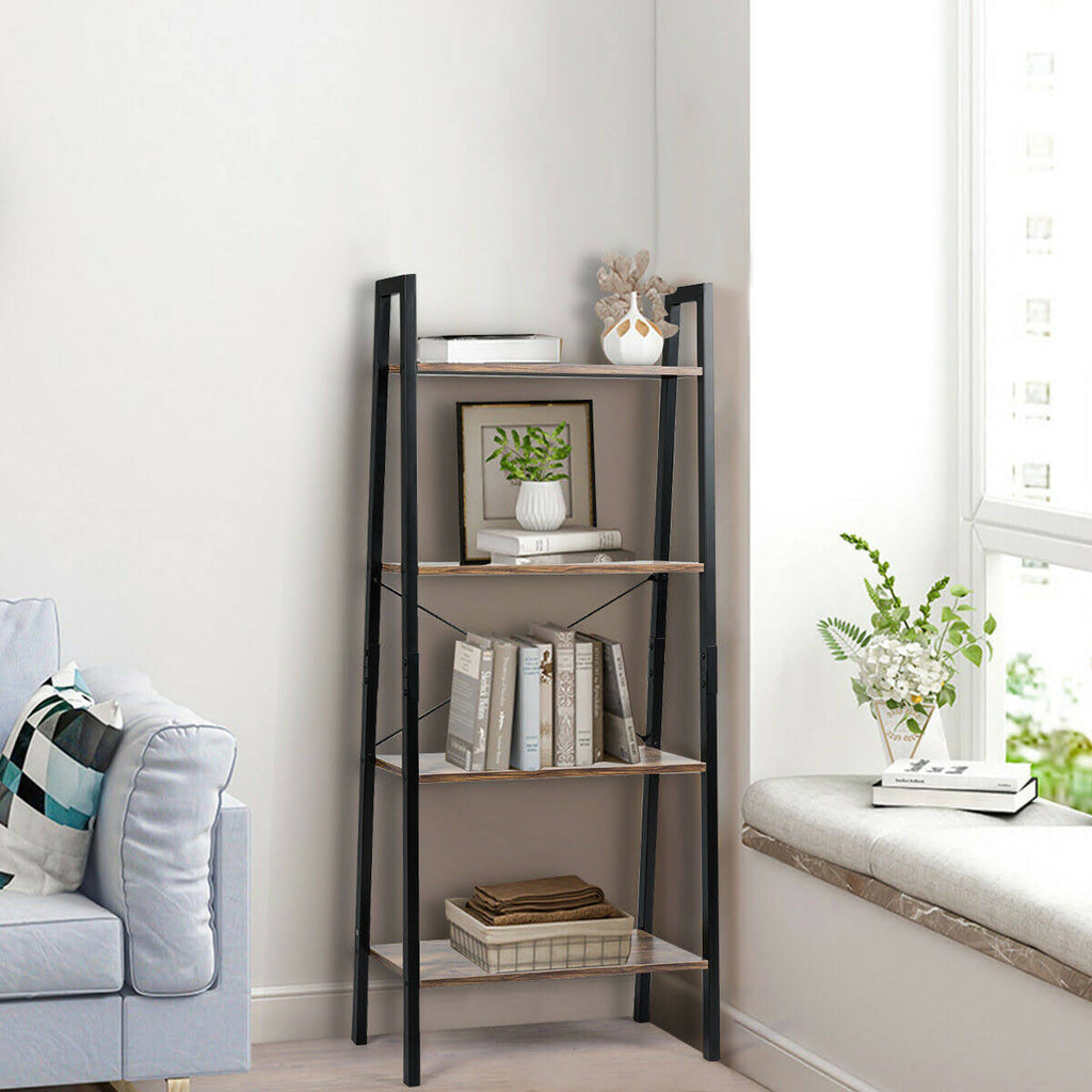 4-Tier Ladder Shelf Bookcase M22825